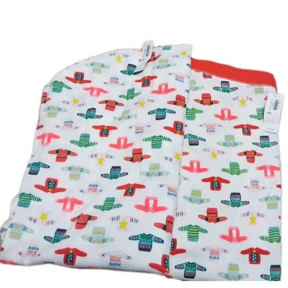 NWT Old Navy Women's XXL Pajama Set Waffle Knit Sweater Print PJs 2XL Holiday - Picture 9 of 9